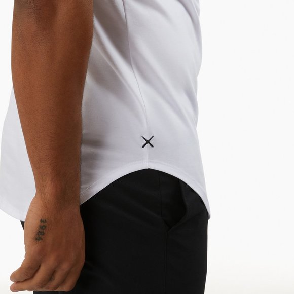 Cuts Clothing AO Henley Elongated tee - White - Picture 5 of 6